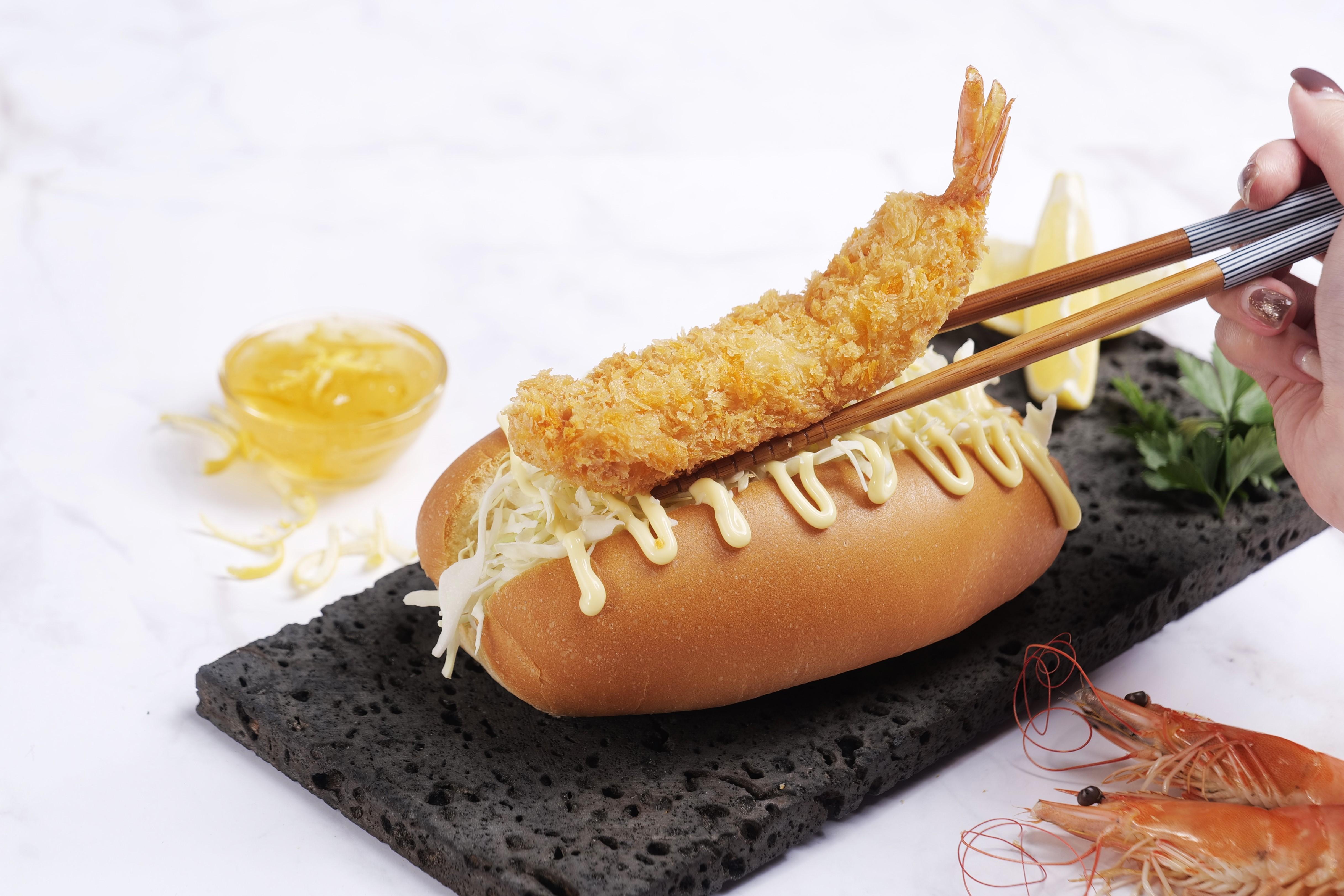柚子醬.吉列蝦熱狗