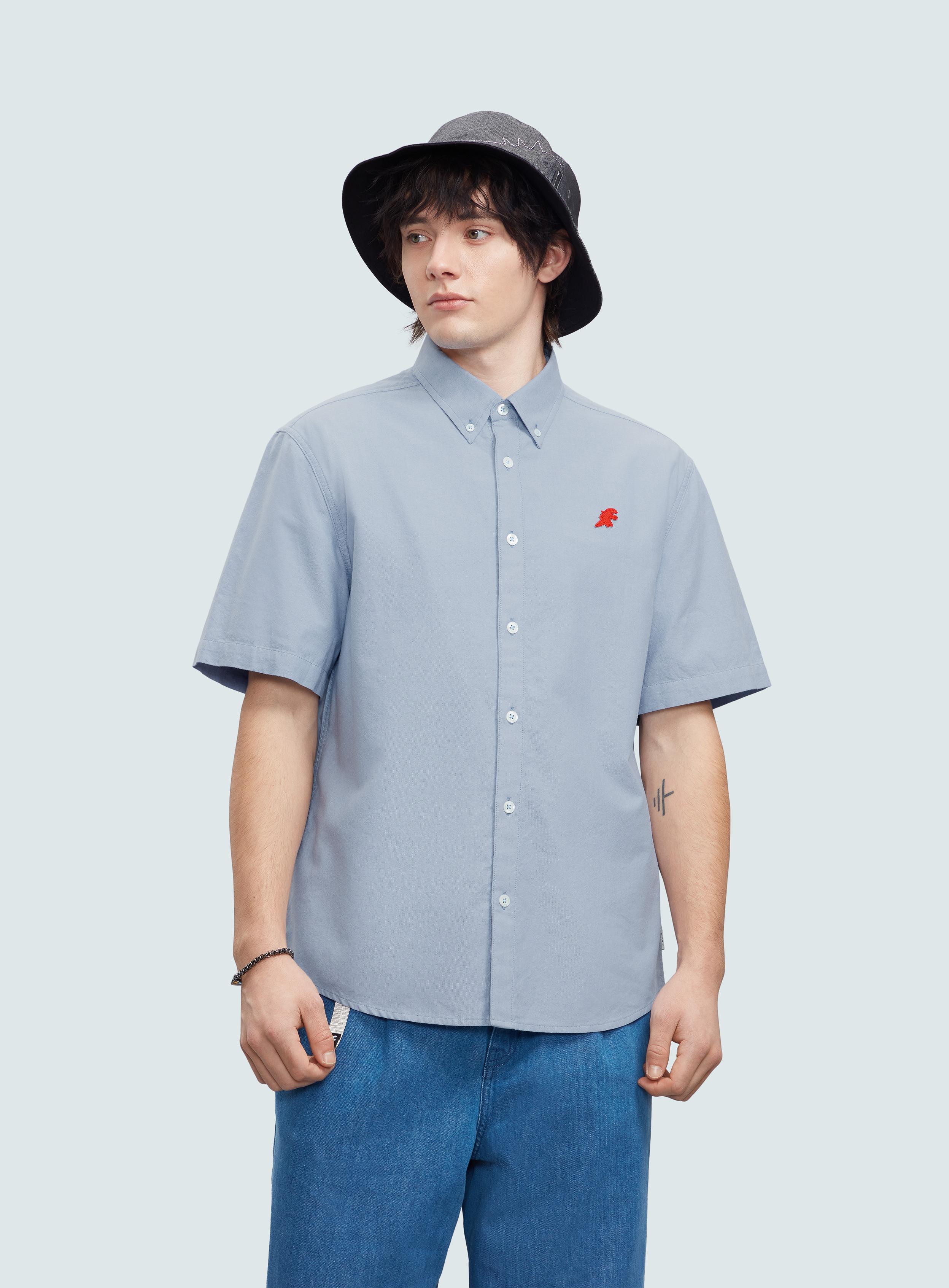 男裝 SPORT b. Dino 刺繡短袖襯衫 原價$890、7 折$623