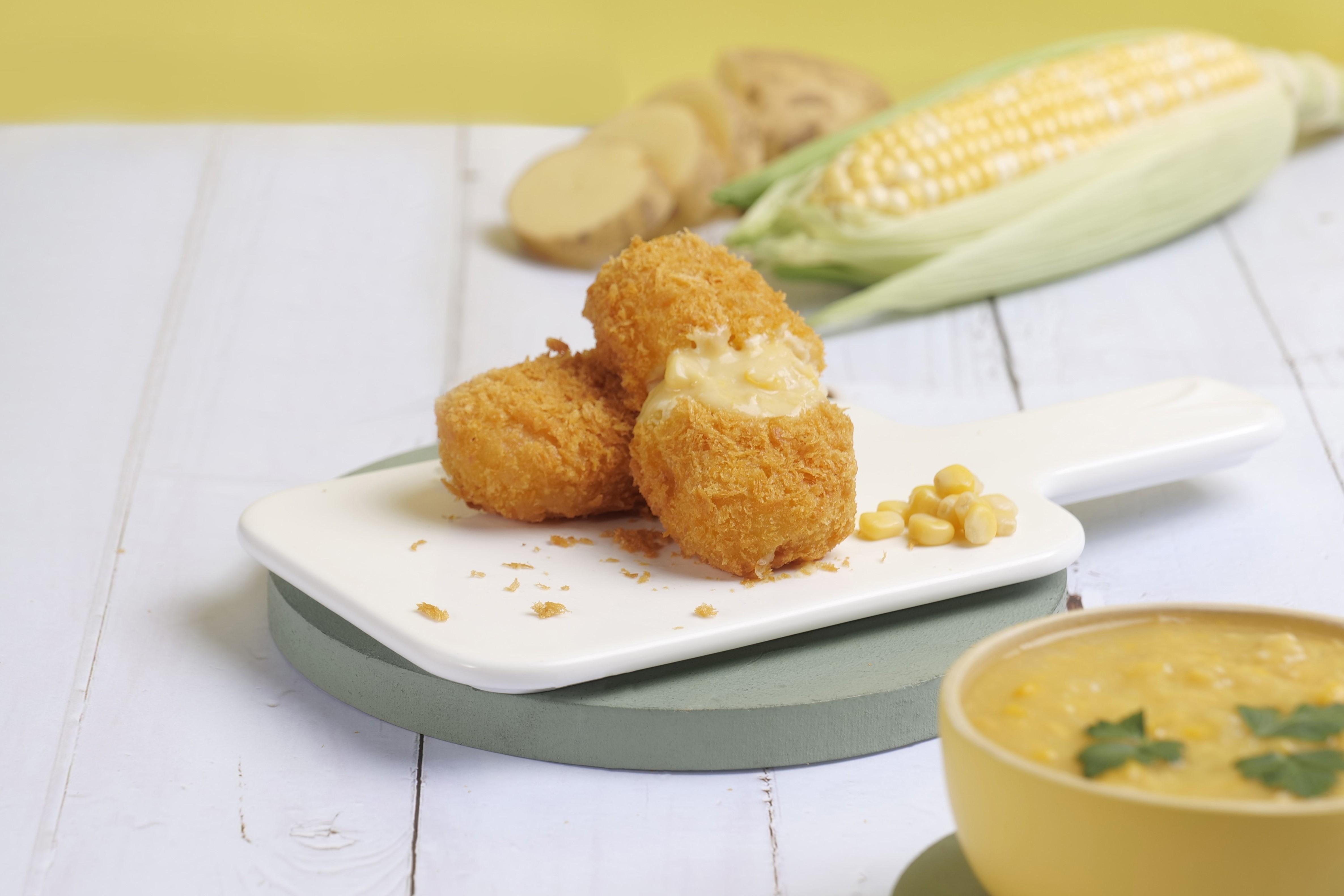 粟米忌廉可樂餅