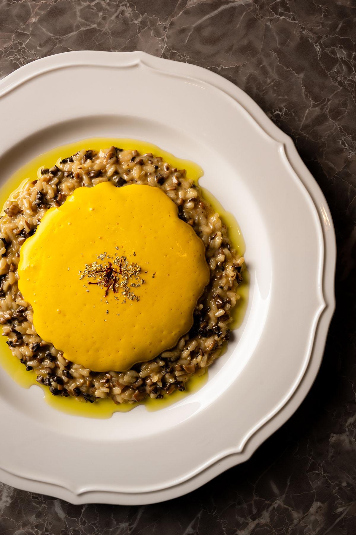 羊肚羊菌金黃雞油菌燴飯