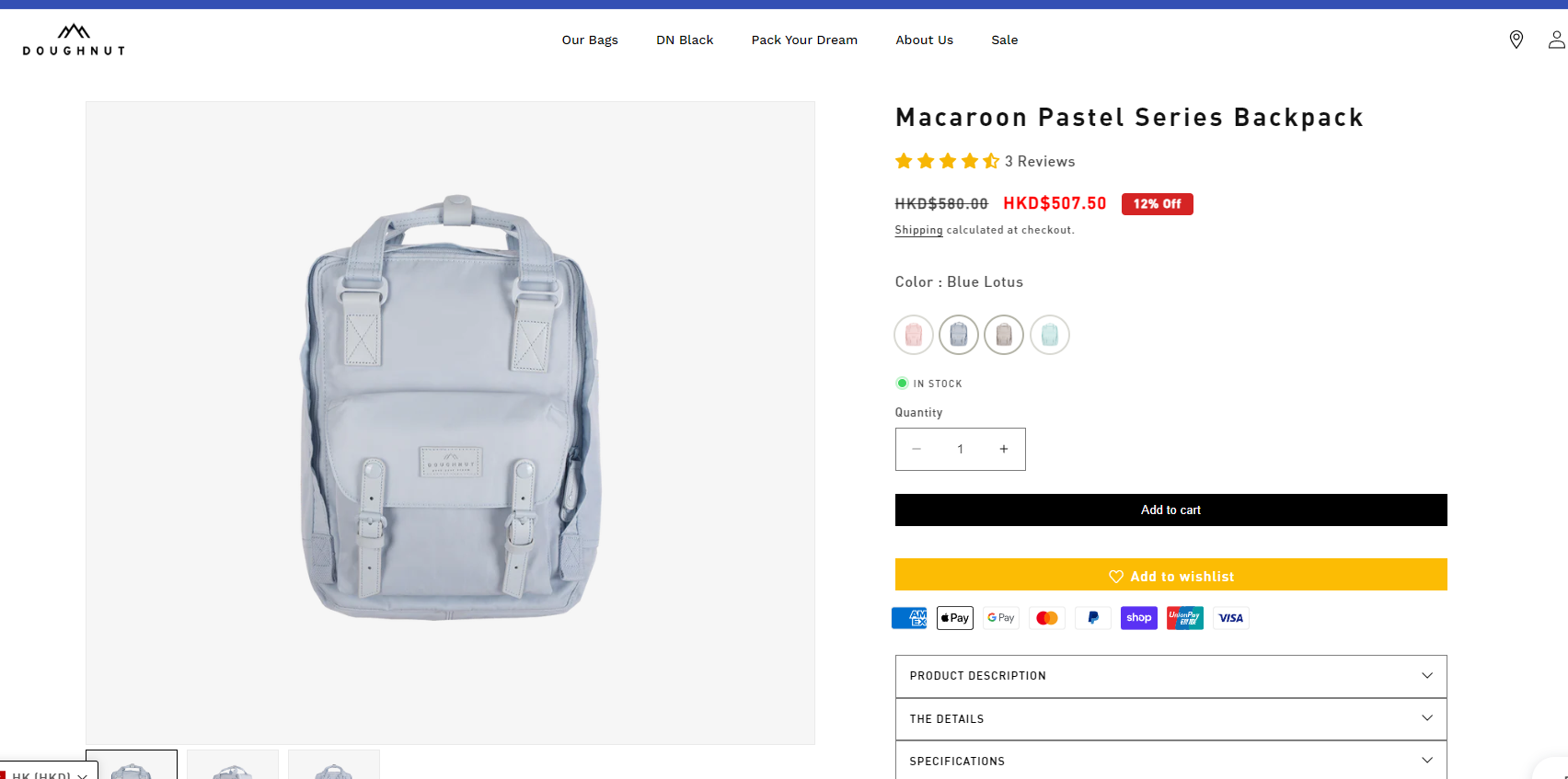 Macaroon Pastel 系列 (圖片來源:Doughnut宮網)