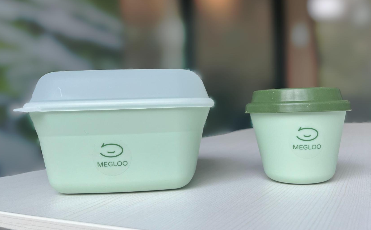 據MEGLOO公司介紹,這類可共享的餐具密封保溫都很好,每個都可重用100次以上(網上圖片)