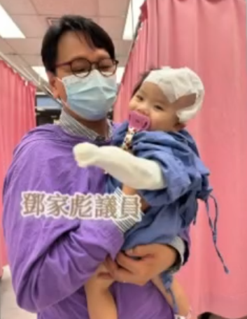 立法會議員鄧家彪前往醫院探望小雪兒(香港關懷力量)