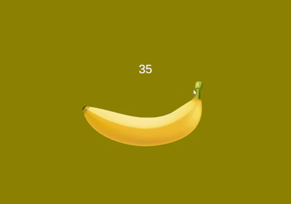 遊戲玩法是點擊香蕉,然後上方的數字會增加,就此而已。(互聯網)