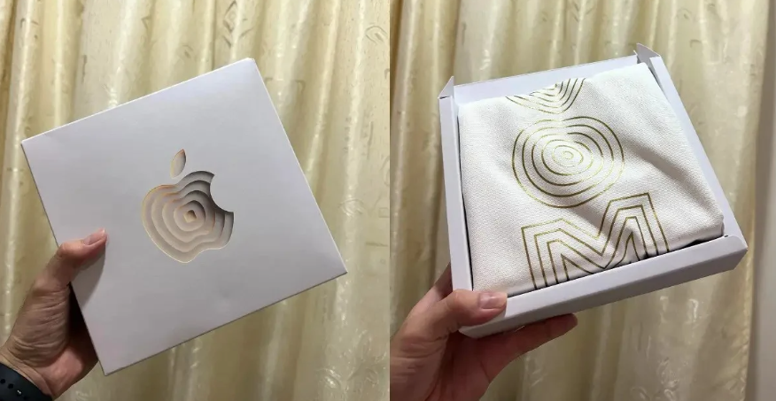 蘋果送給進店果粉的購物袋。(互聯網)