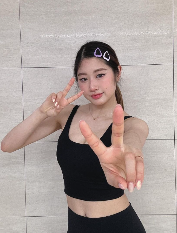 李海仁曾得2023年花滑世錦賽女單銀牌,被譽為「金妍兒接班人」。(IG@happy_haein05)