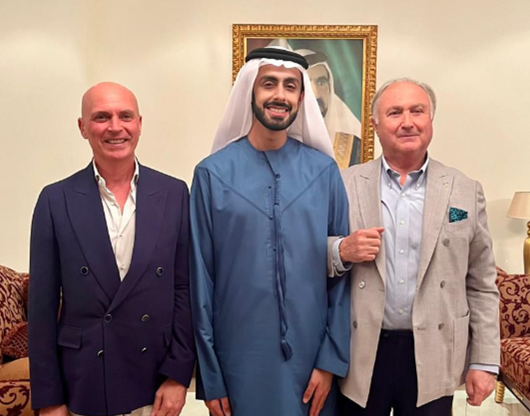 杜拜王子|家辦官網更新與林寶堅尼家族成員合照 香港活動相片全消失