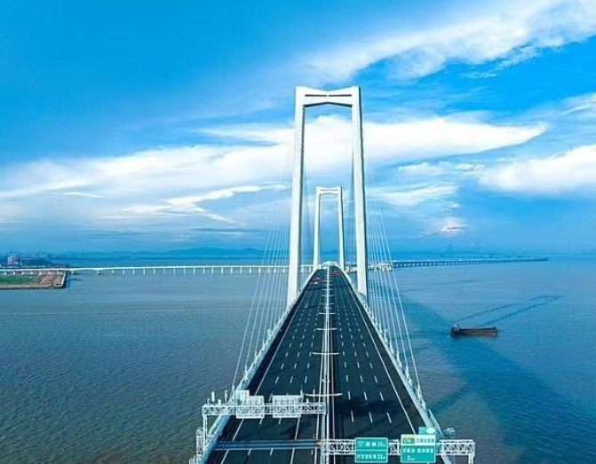 連接深圳及中山的深中通道6月30日正式通車(網上圖片)