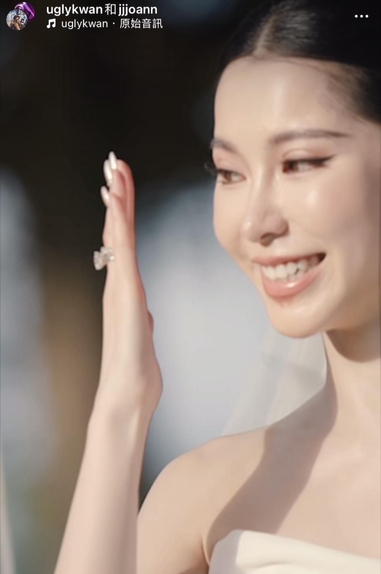 網民指她鼻影極濃,有點嚇人。