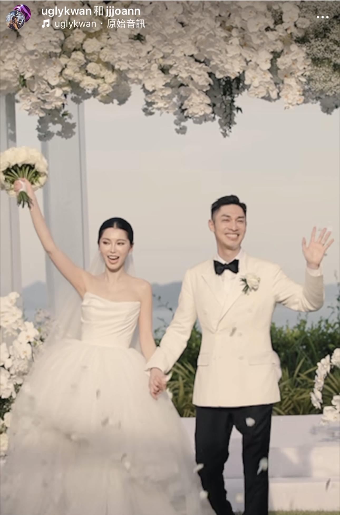 關楚耀的契爺譚詠麟在婚禮當日未有出現。