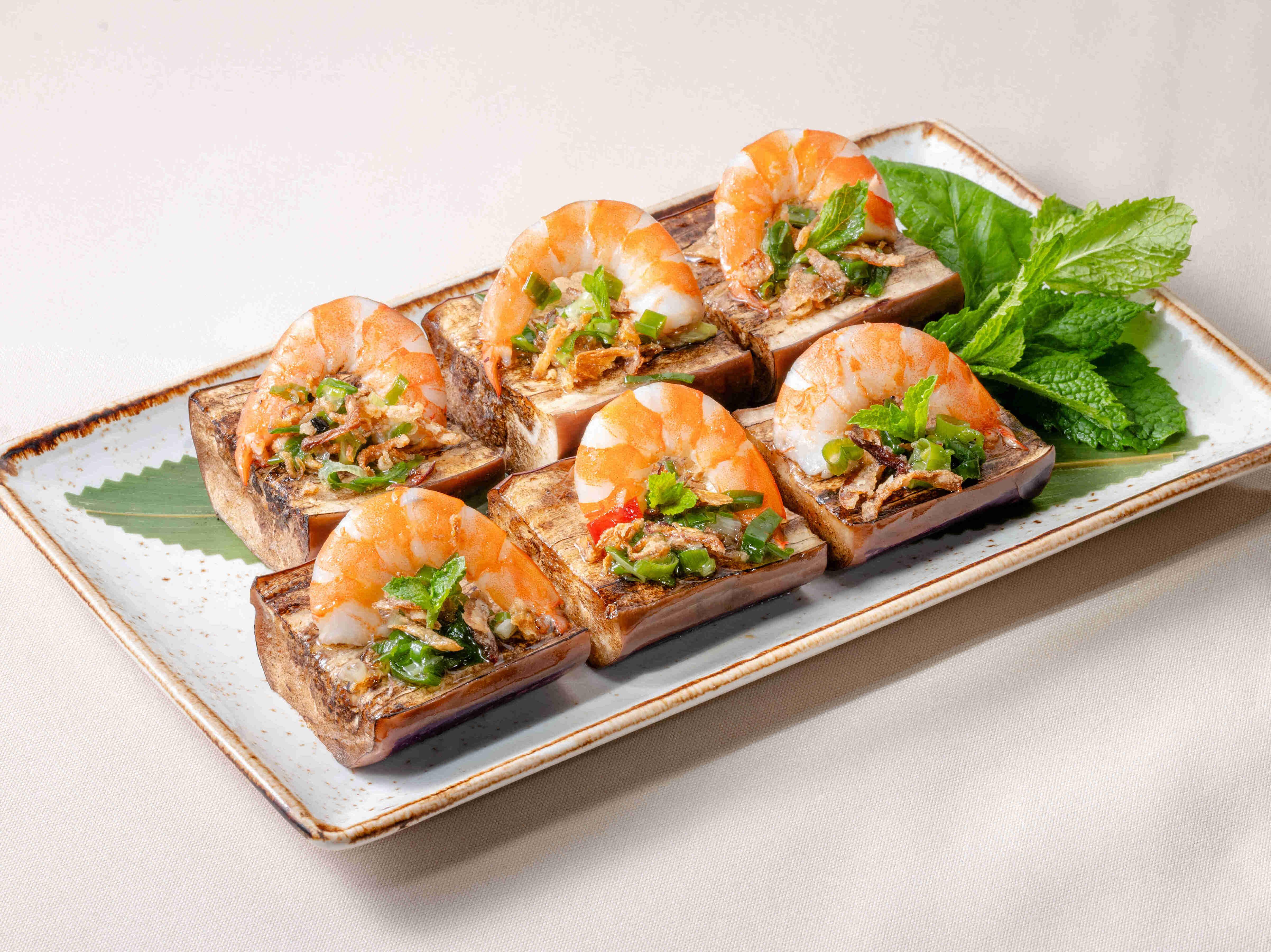 魚露涼拌鮮蝦茄子