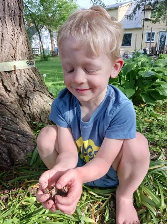 4歲男童Jack Bailey先看到藍眼蟬。(X)