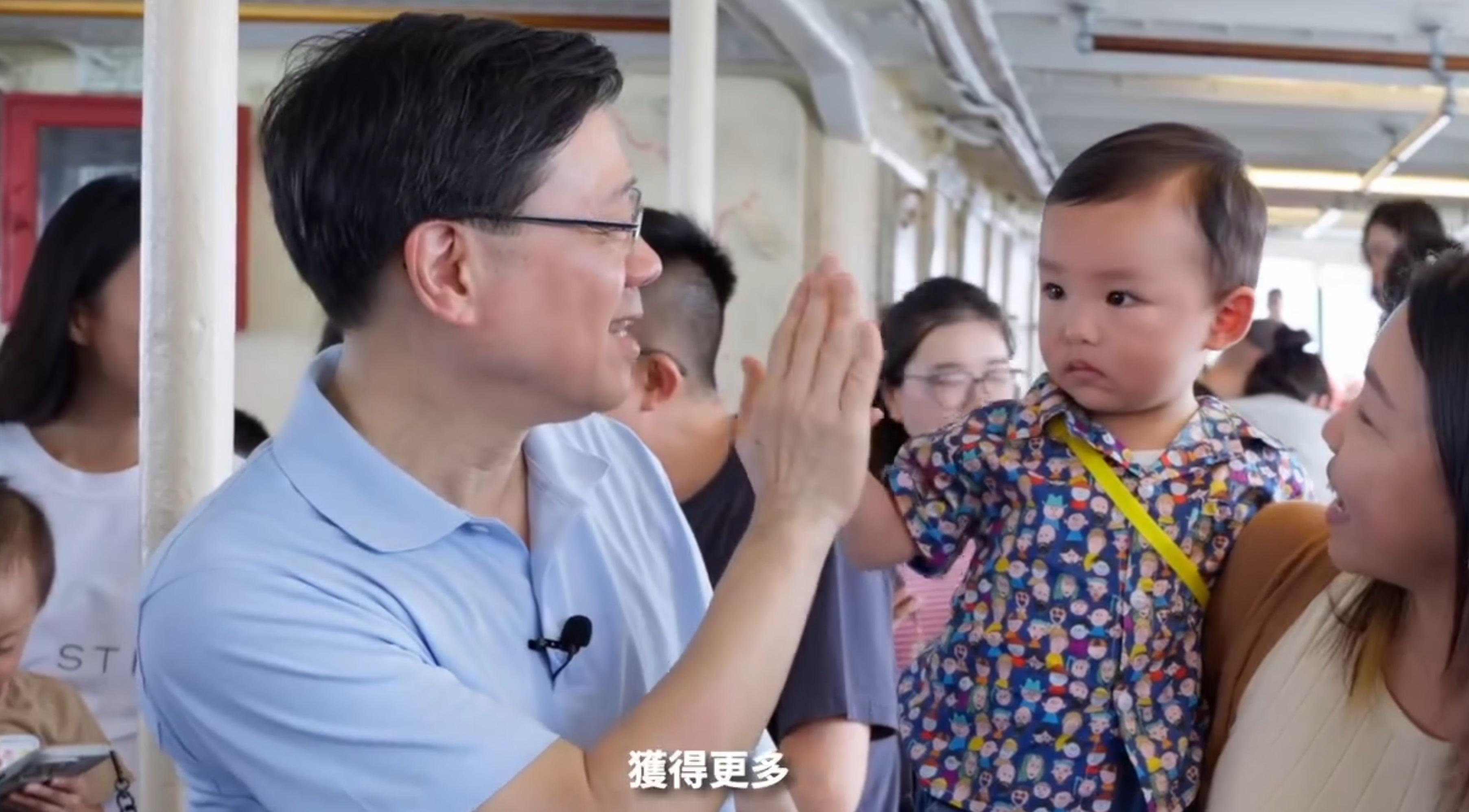 李家超再在社交平台發放短片,回顧上任將近兩年的工作。(李家超fb影片截圖)