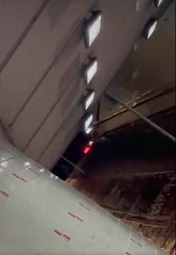 網上熱話|的士司機懷疑揸入行人隧道。(網片截圖)