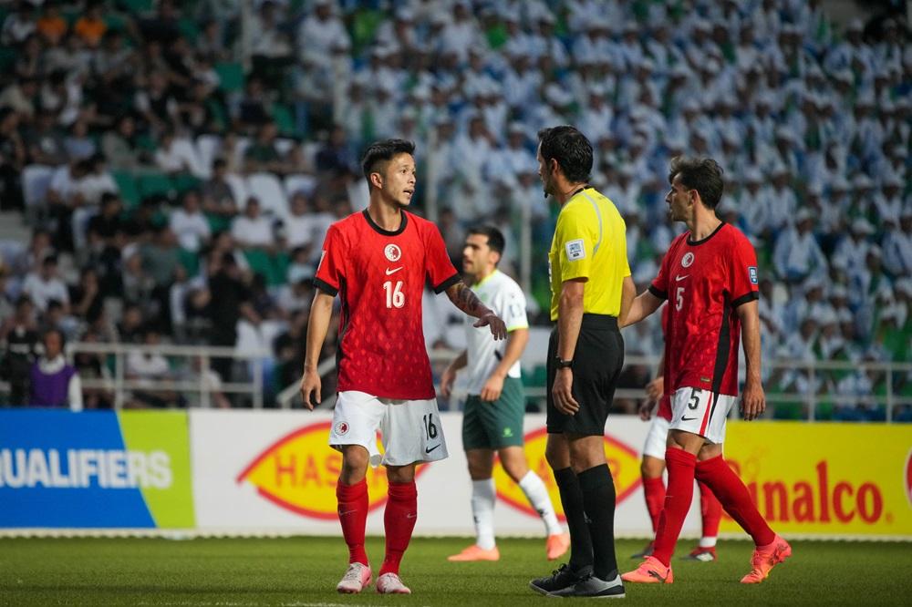 港隊作客土庫曼賽和0:0。(香港足總圖片)