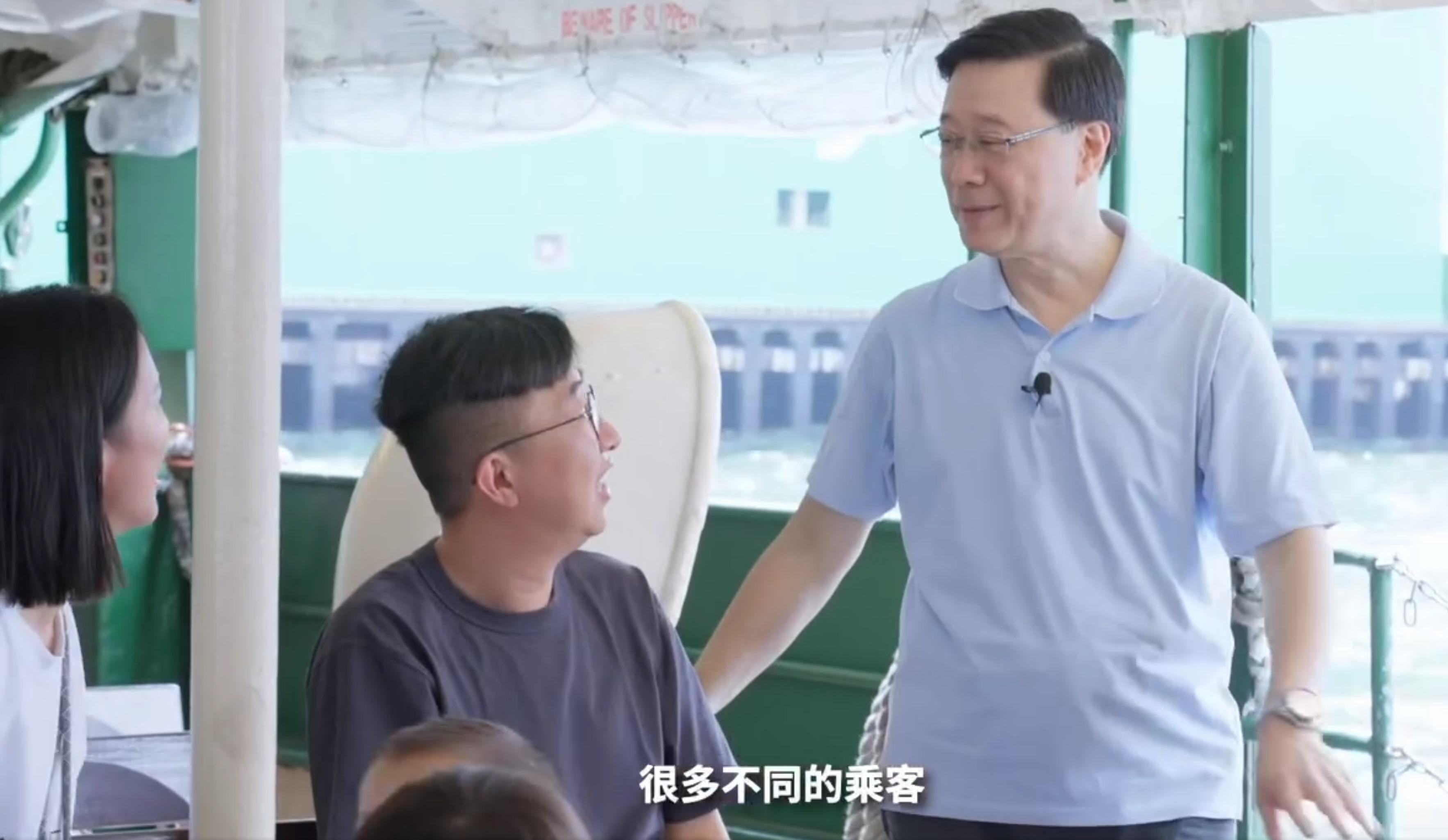 李家超再在社交平台發放短片,回顧上任將近兩年的工作。(李家超fb影片截圖)