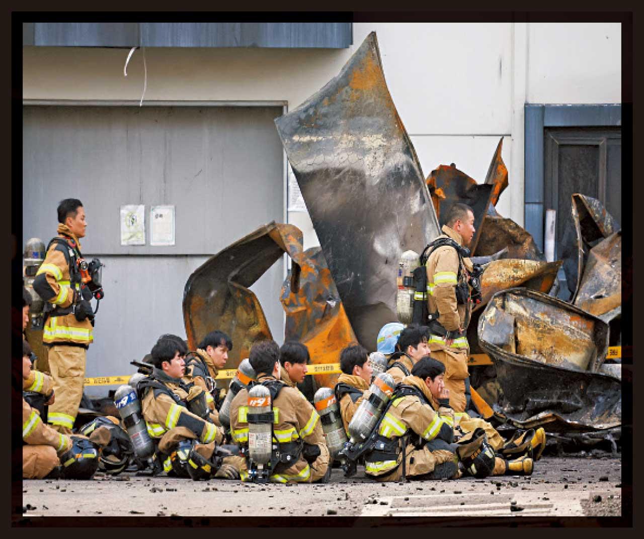 南韓鋰電池廠大火