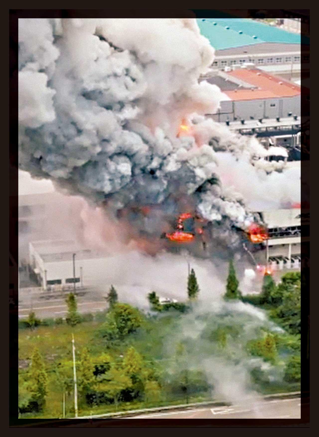 南韓鋰電池廠大火