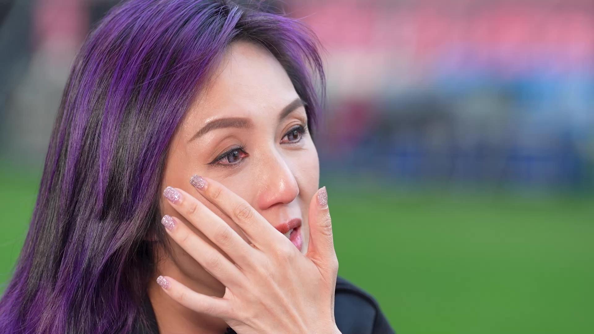 千嬅數度感觸落淚。