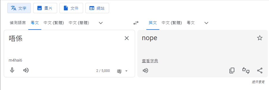 Google翻譯開通支援廣東話,《am730》記者實測並非全部準確。