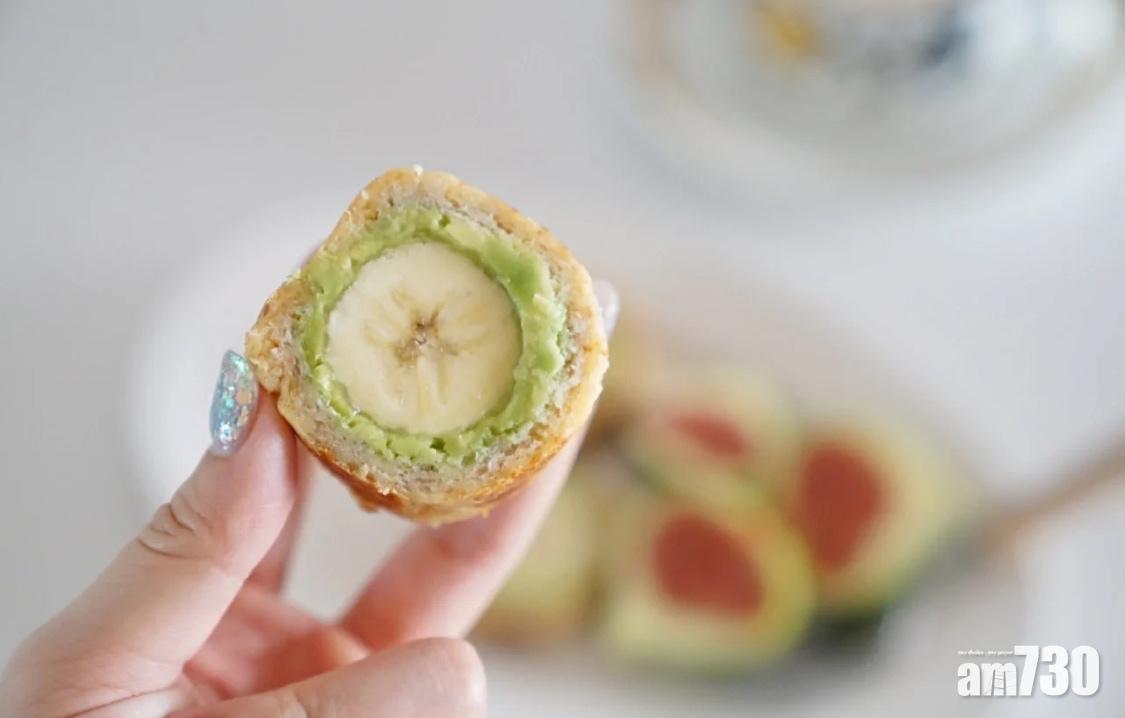 早餐食譜|香蕉牛油果卷配上無花果一起食用屬不錯的選擇。