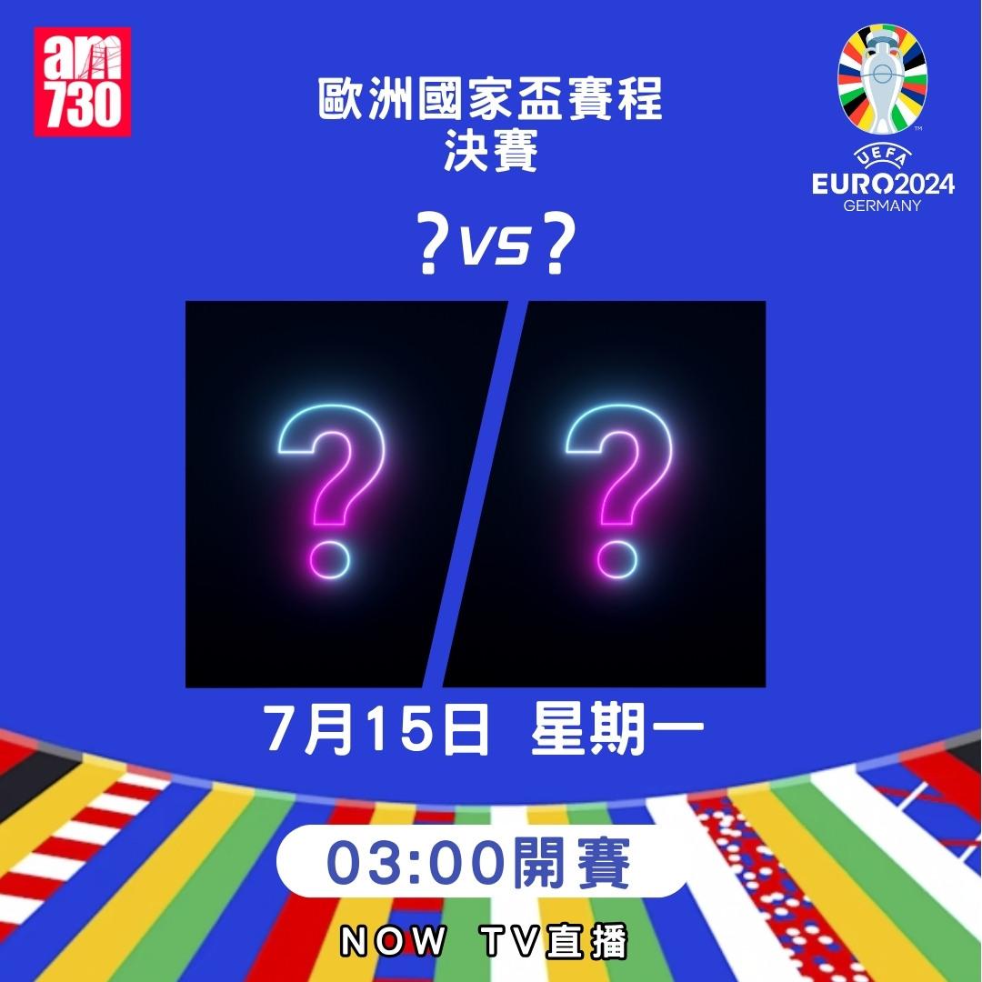 歐洲國家盃淘汰賽賽程|(am730製圖)