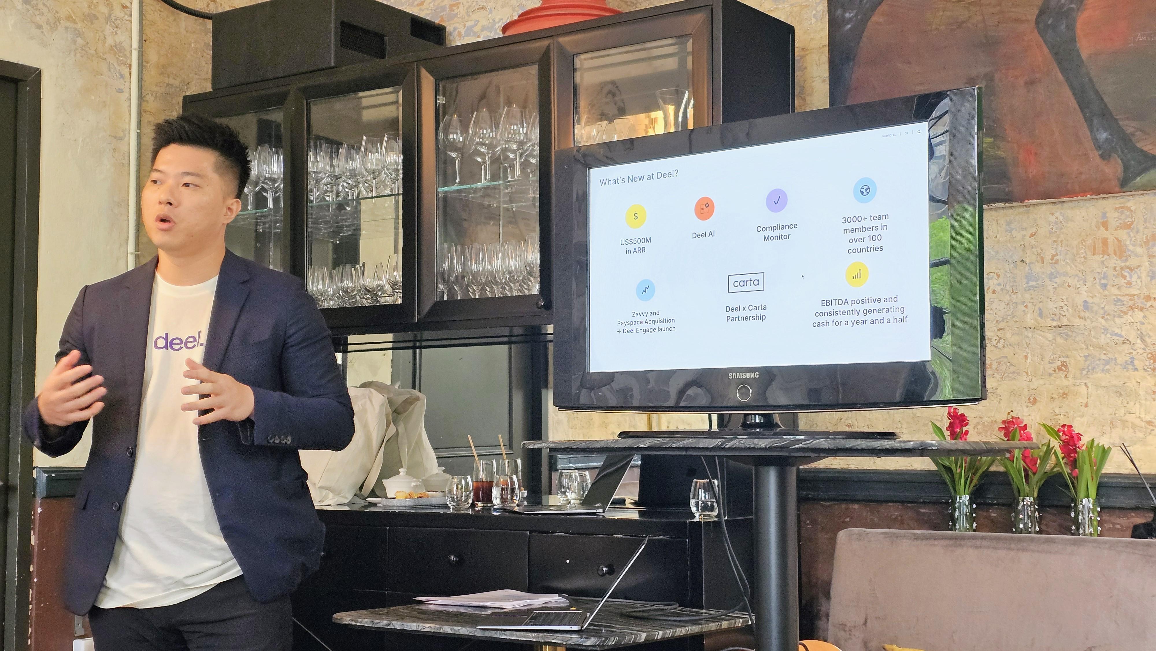 廖紫華分享今年Deel在亞洲區的重點業務發展。