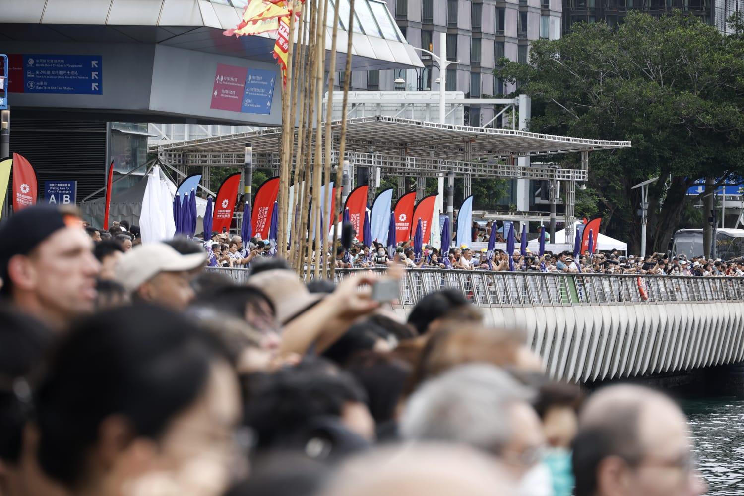 香港國際龍舟邀請賽。(林俊源攝)