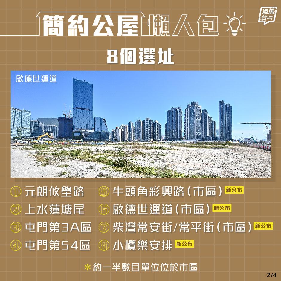 簡約公屋懶人包(添馬台2023年資料)