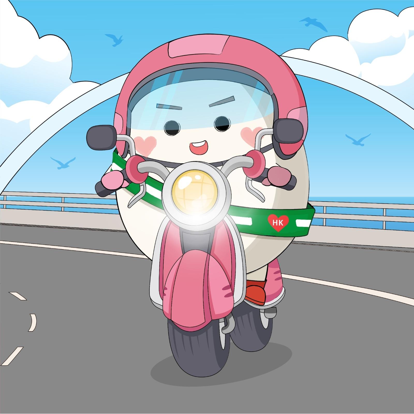 吉祥物「留心蛋」圖片。(FB@留心蛋 Mr. Safegg)