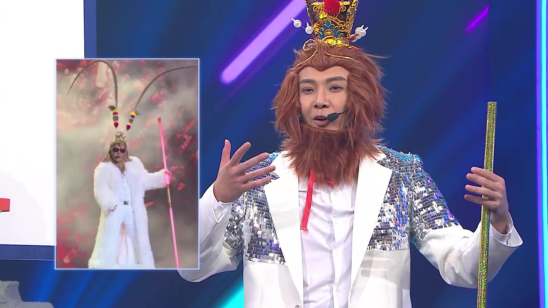 Gordon為演出苦練耍棍。