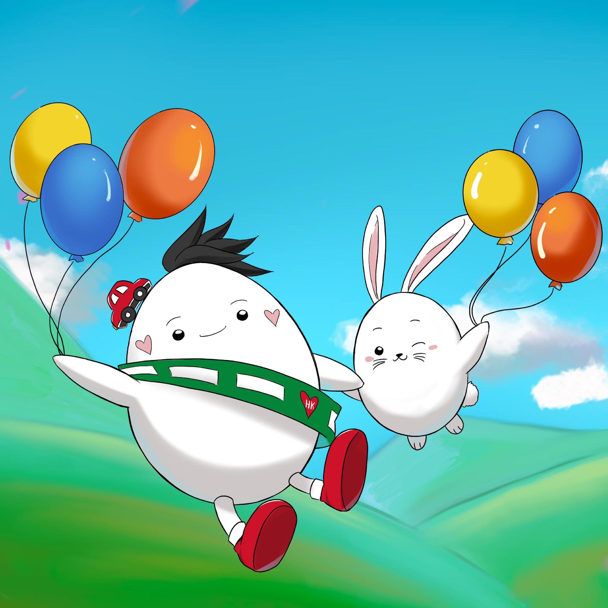 吉祥物「留心蛋」圖片。(FB@留心蛋 Mr. Safegg)