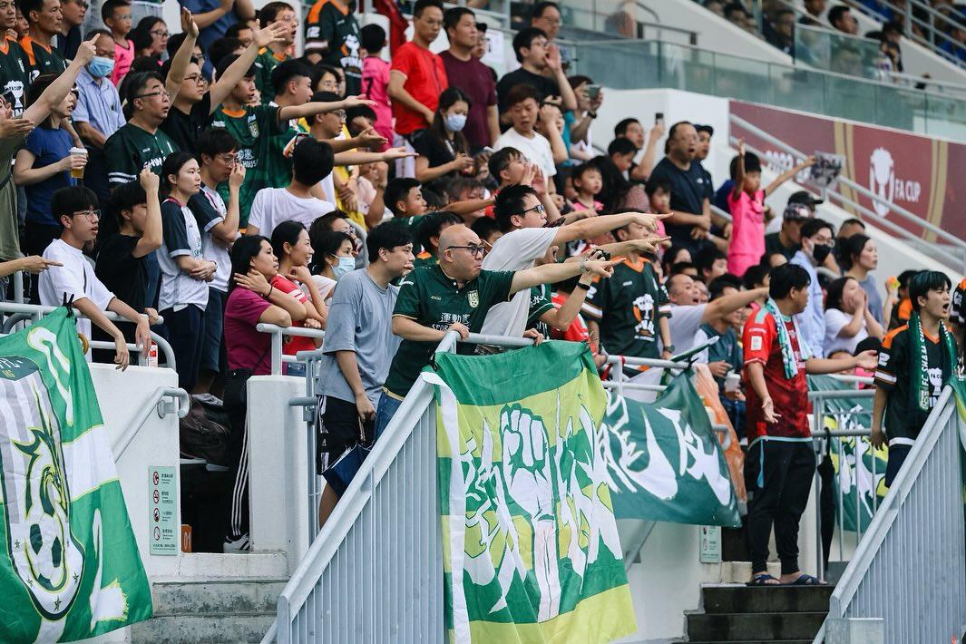 早前在足總盃決賽不敵東方的深水埗,表現大獲好評(深水埗體育會足球隊FB)