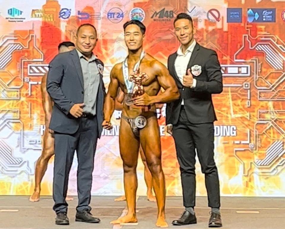 於2023年健美比賽獲第3名