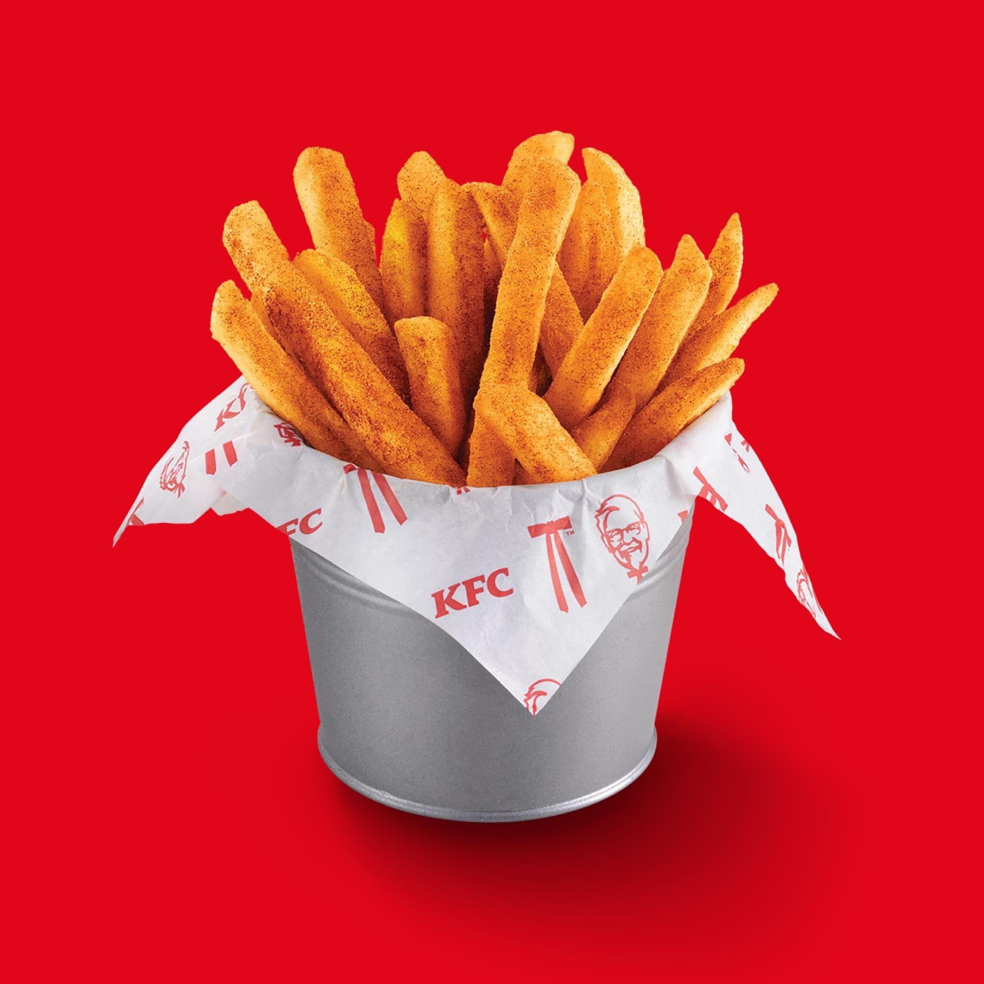 $5粗薯條(普通)配卡真FING辣粉(6月27日至7月24日)