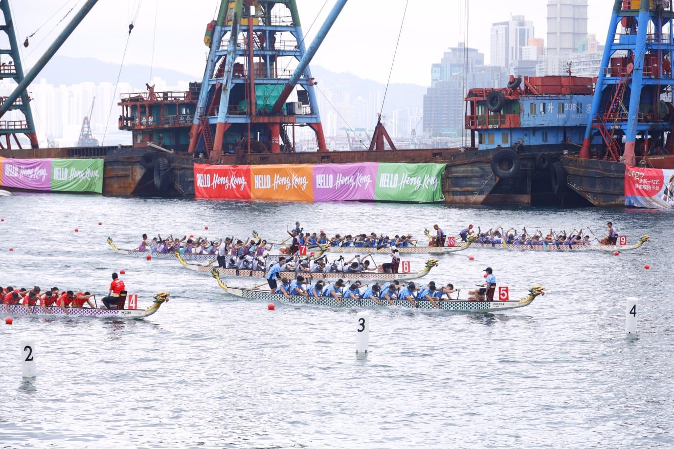 香港國際龍舟邀請賽。(林俊源攝)