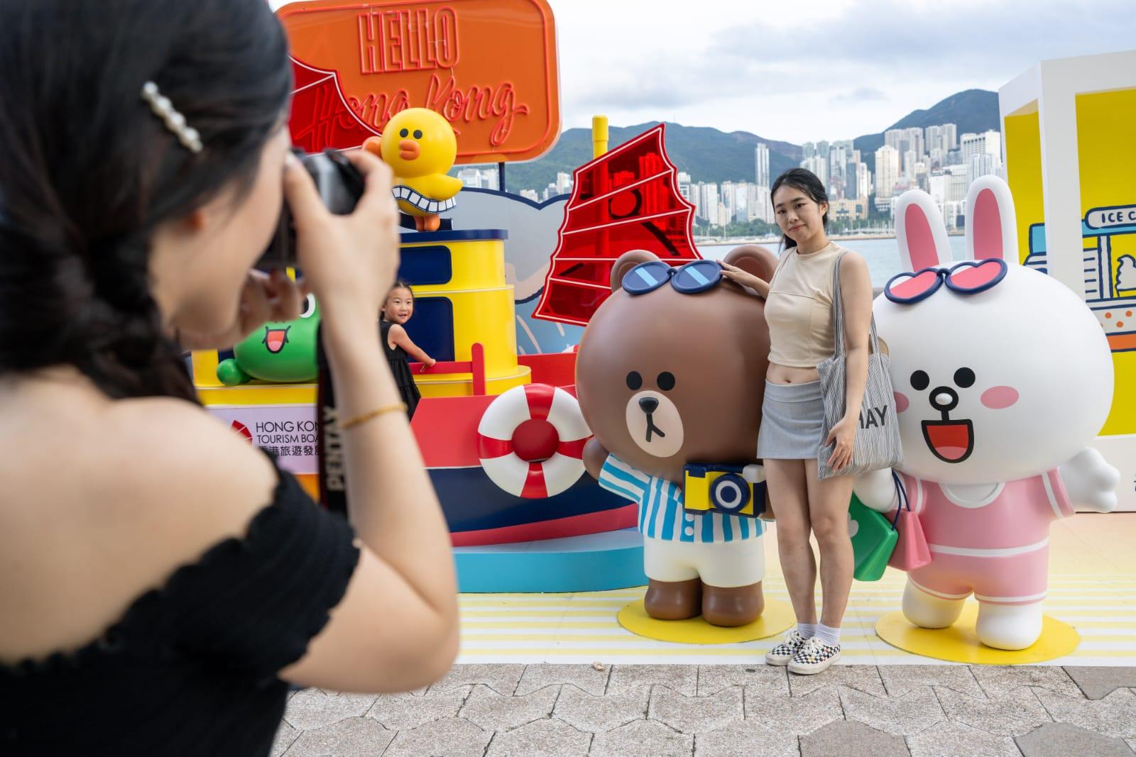 不少市民前往打卡。(陳奕釗攝)