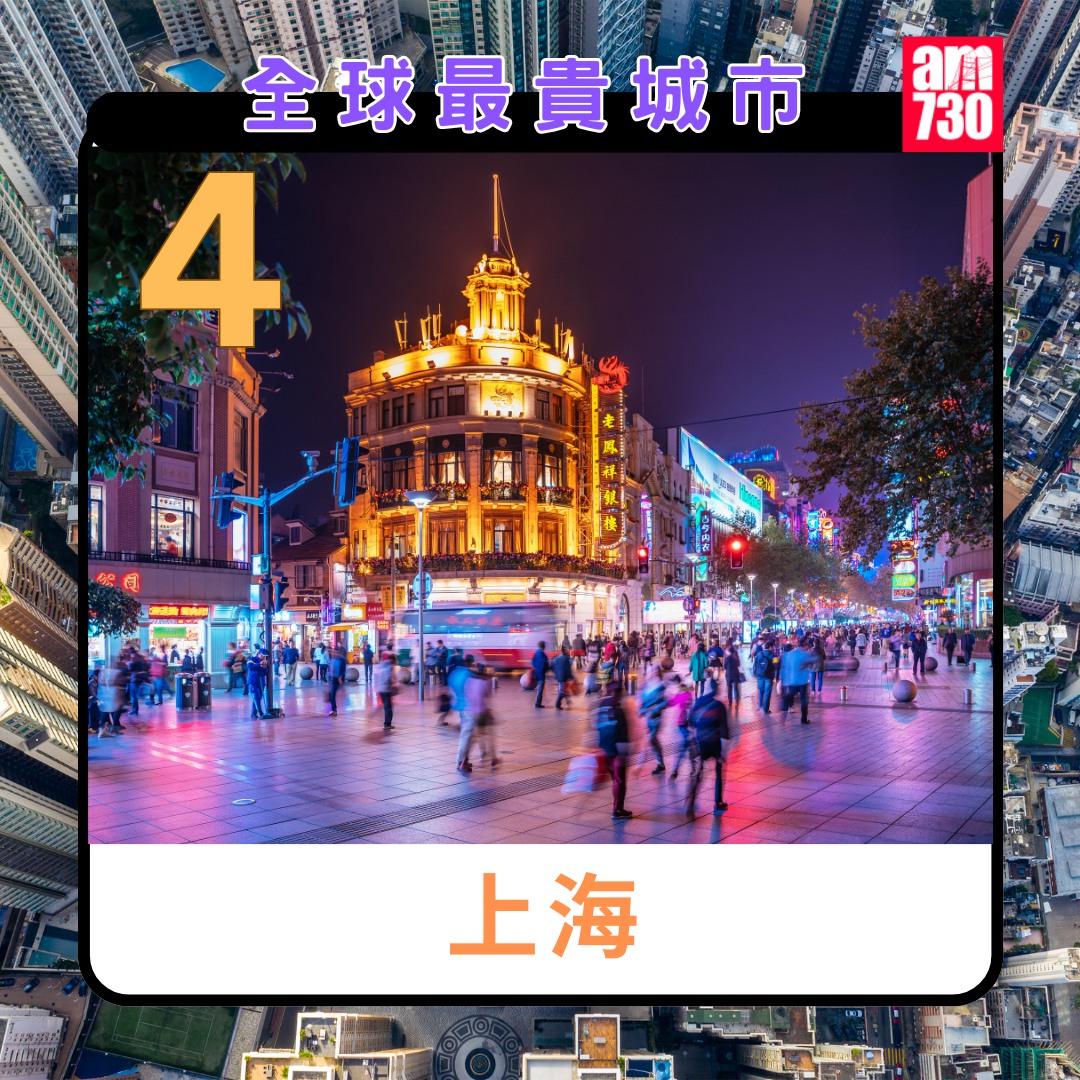 全球最貴城市2024|上海第4(am730製圖)