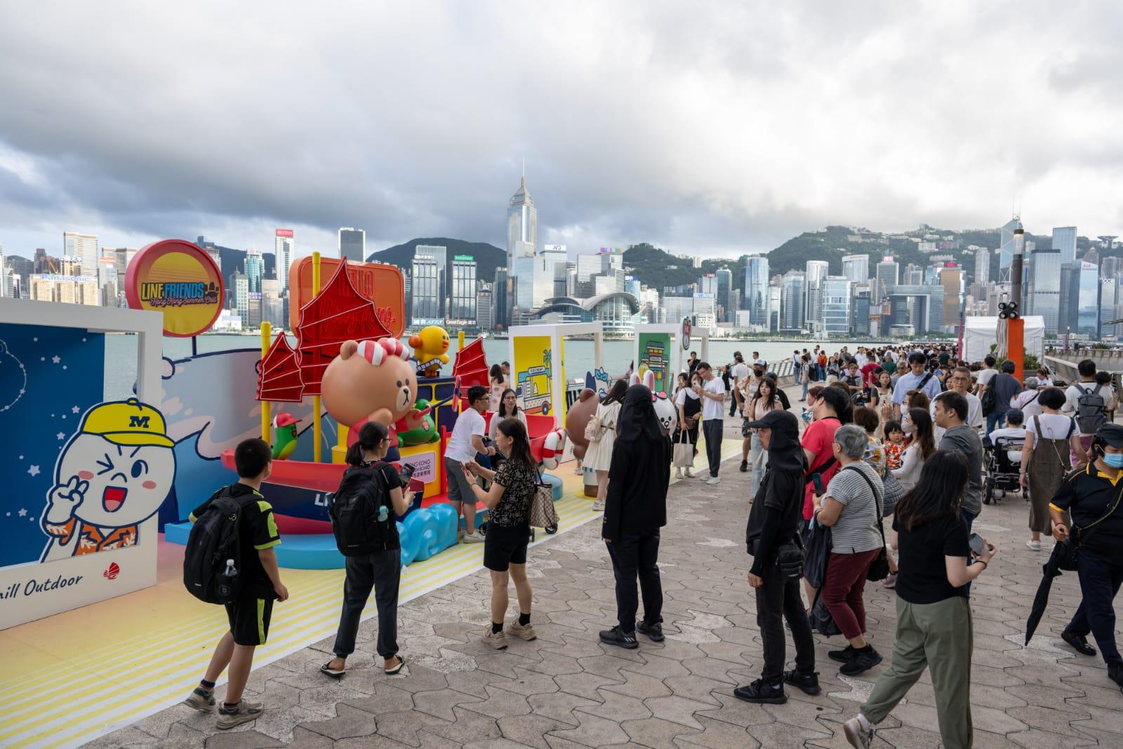 不少市民前往打卡。(陳奕釗攝)