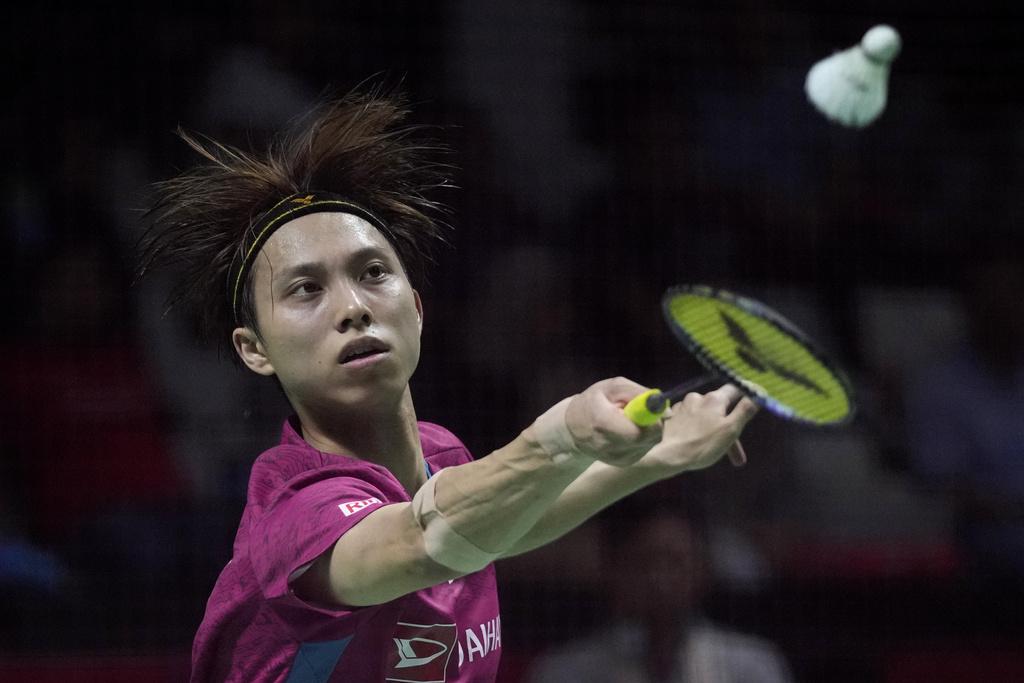 日本目前排名最高的男單代表奈良岡功大。(美聯社)