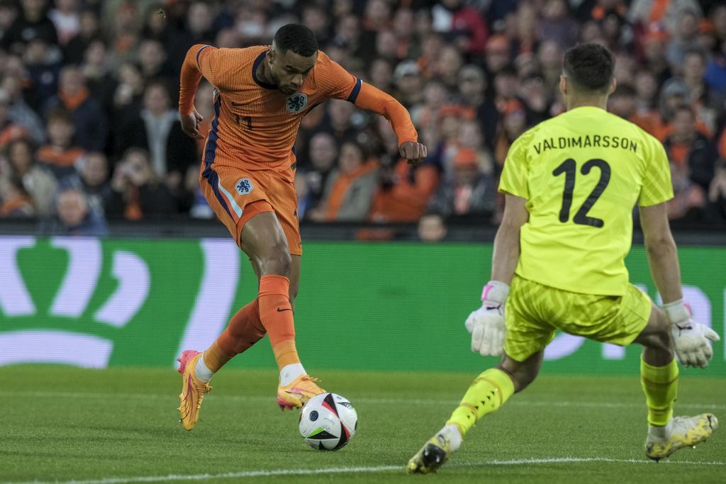 荷蘭熱身賽大勝冰島4:0。(美聯社)