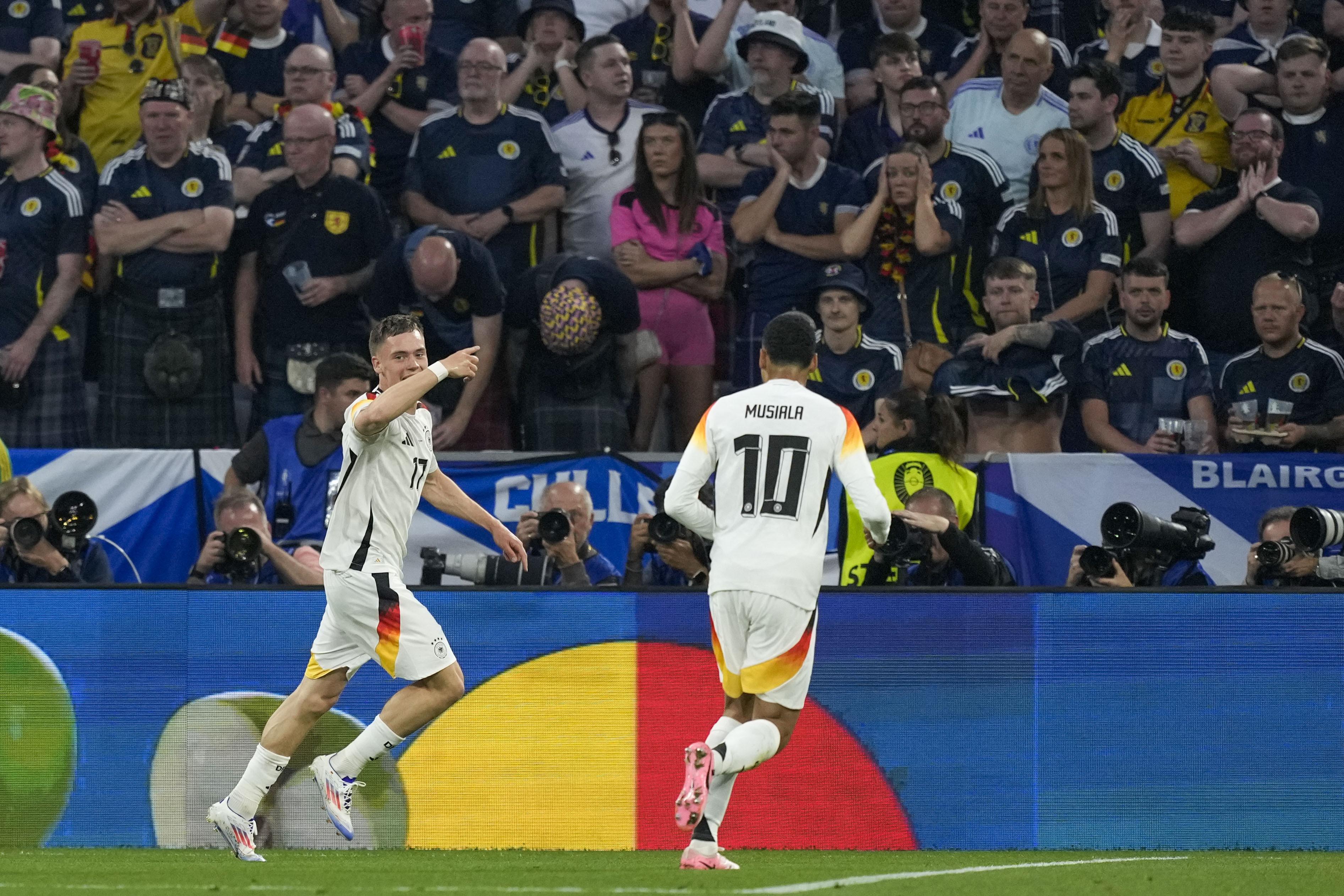 上半場德國清風送爽,領先三球。(美聯社)