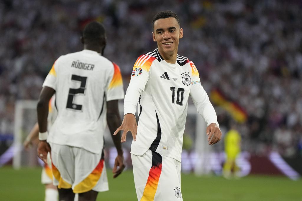 上半場德國清風送爽,領先三球。(美聯社)