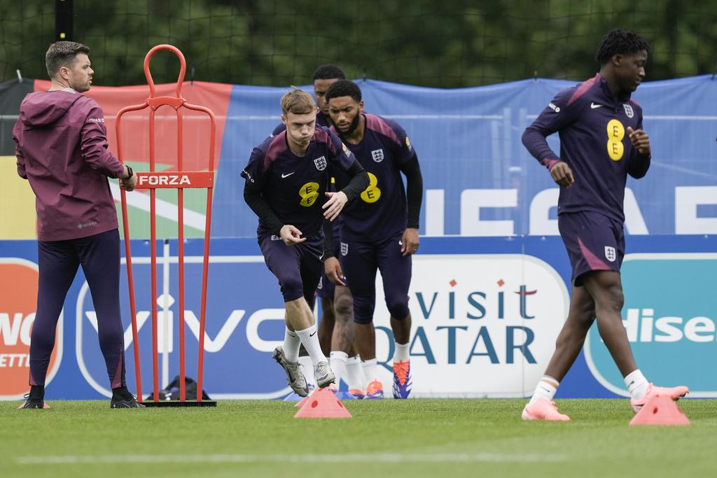 英格蘭在歐國盃備戰。(美聯社)