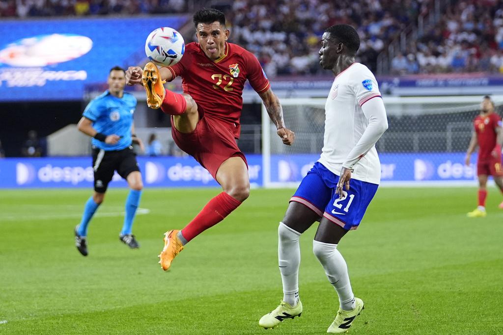 美國2:0擊敗玻利維亞。(美聯社)