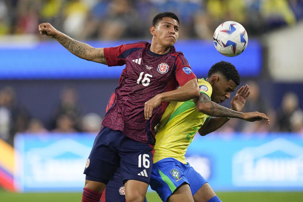 巴西悶和哥斯達尼加0:0。(美聯社)