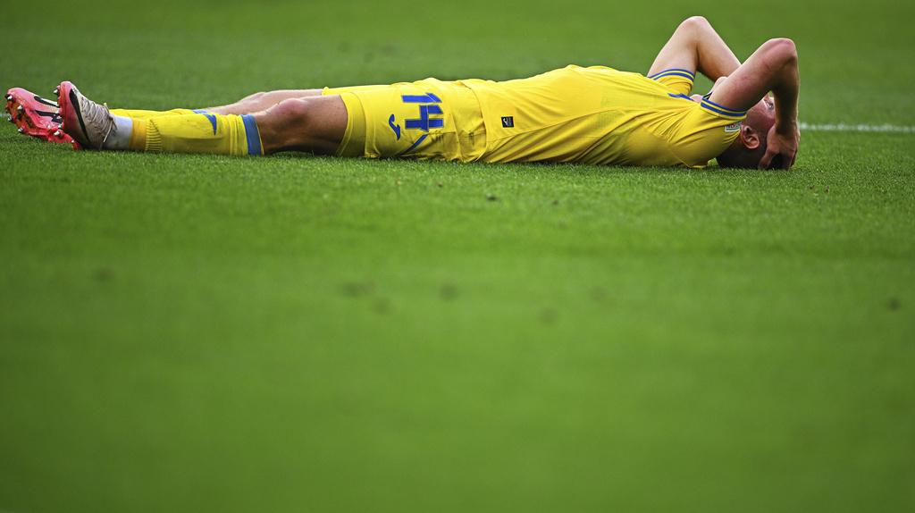 烏克蘭三戰奪四分仍要出局,將成為今屆歐國盃最高分的出局份子。(美聯社)