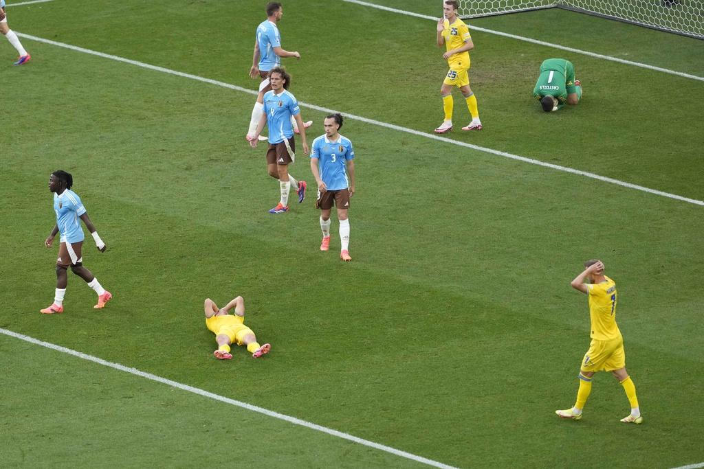 烏克蘭三戰奪四分仍要出局,將成為今屆歐國盃最高分的出局份子。(美聯社)