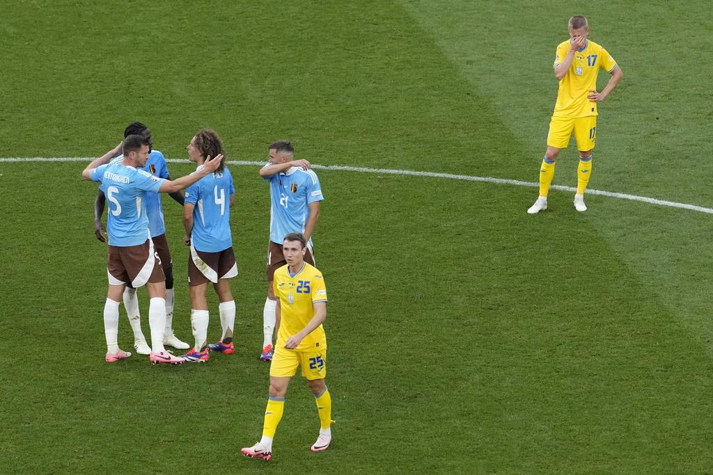 烏克蘭三戰奪四分仍要出局,將成為今屆歐國盃最高分的出局份子。(美聯社)