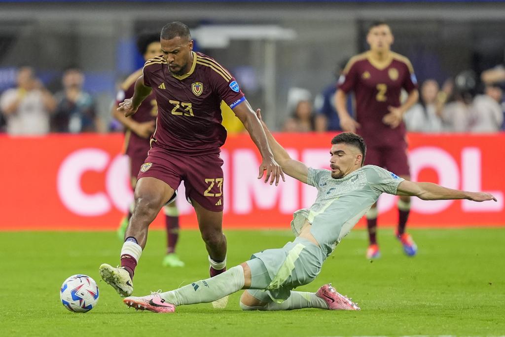 委內瑞拉1:0擊敗墨西哥。(美聯社)